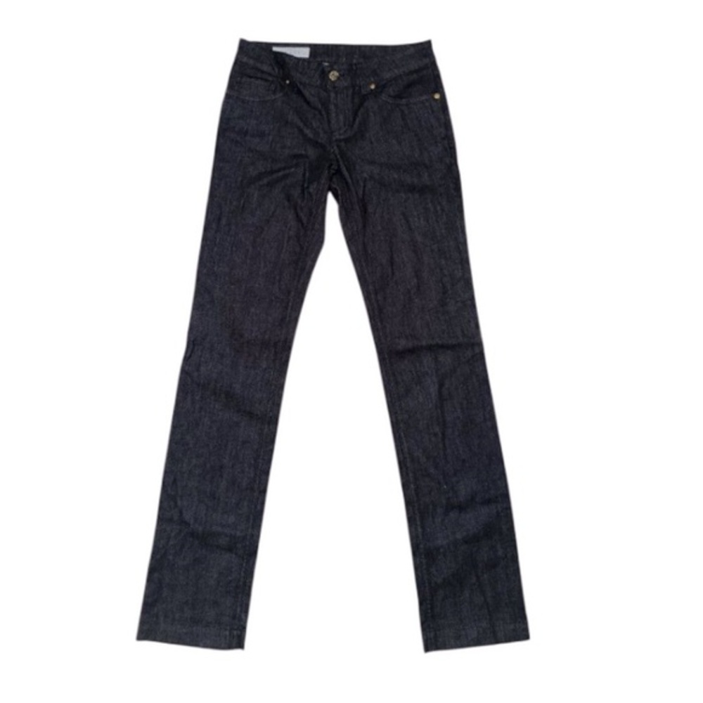 Gucci Uniform Straight Leg Black Jeans Gold Buttons Size Eu 38/US 28 New W Tags